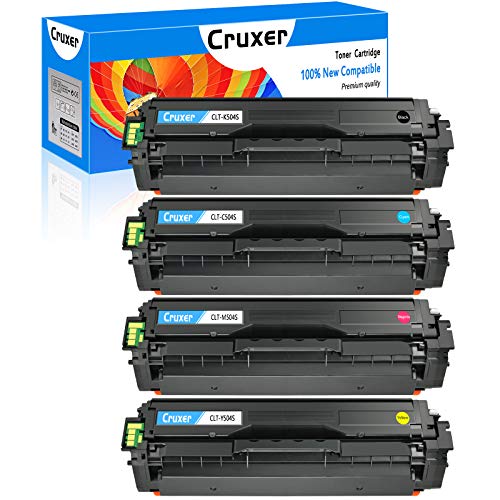 Up To 60% OFF Cruxer Compatible Toner Cartridge Replacement for Samsung CLT 504S CLT-504S CLT-K504S CLT-C504S CLT-Y504S CLT-M504S Used Ink Xpress SL-C1860FW SL-C1810W CLX-4195FW (4 Pack,Black Cyan Magenta Yellow)