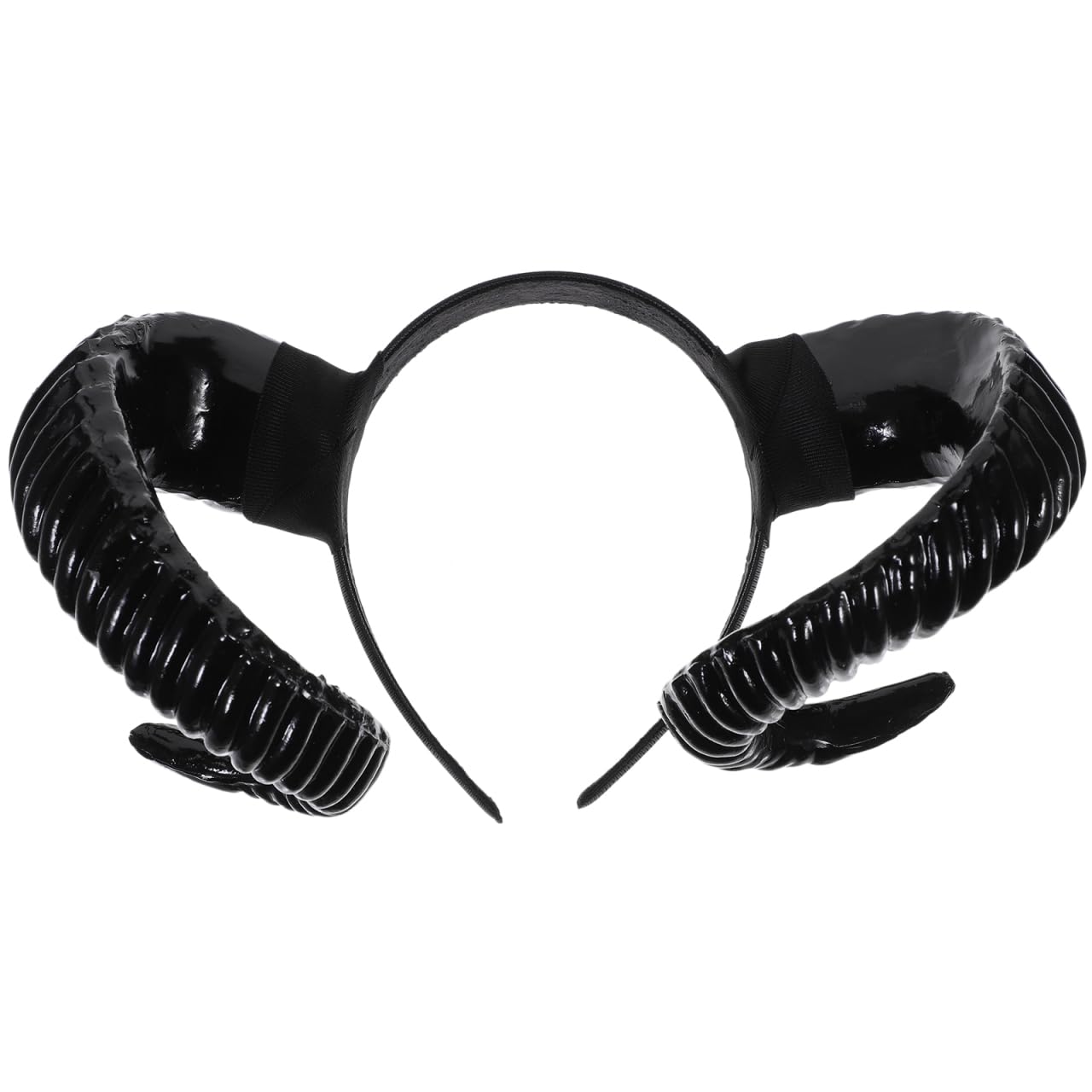 Black Sheep Horn Headband for Halloween Cosplay - Lightweight Devil Horns Costume Accessory for Parties and Performances