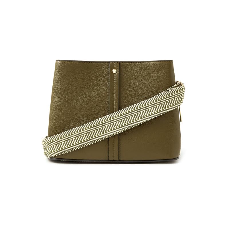 London Women's Green Webbing Strap Crossbody Bag | Webbing Strap Crossbody Bag | Faux Leather Handbag for Women | Stylish Sling Purse-image-39