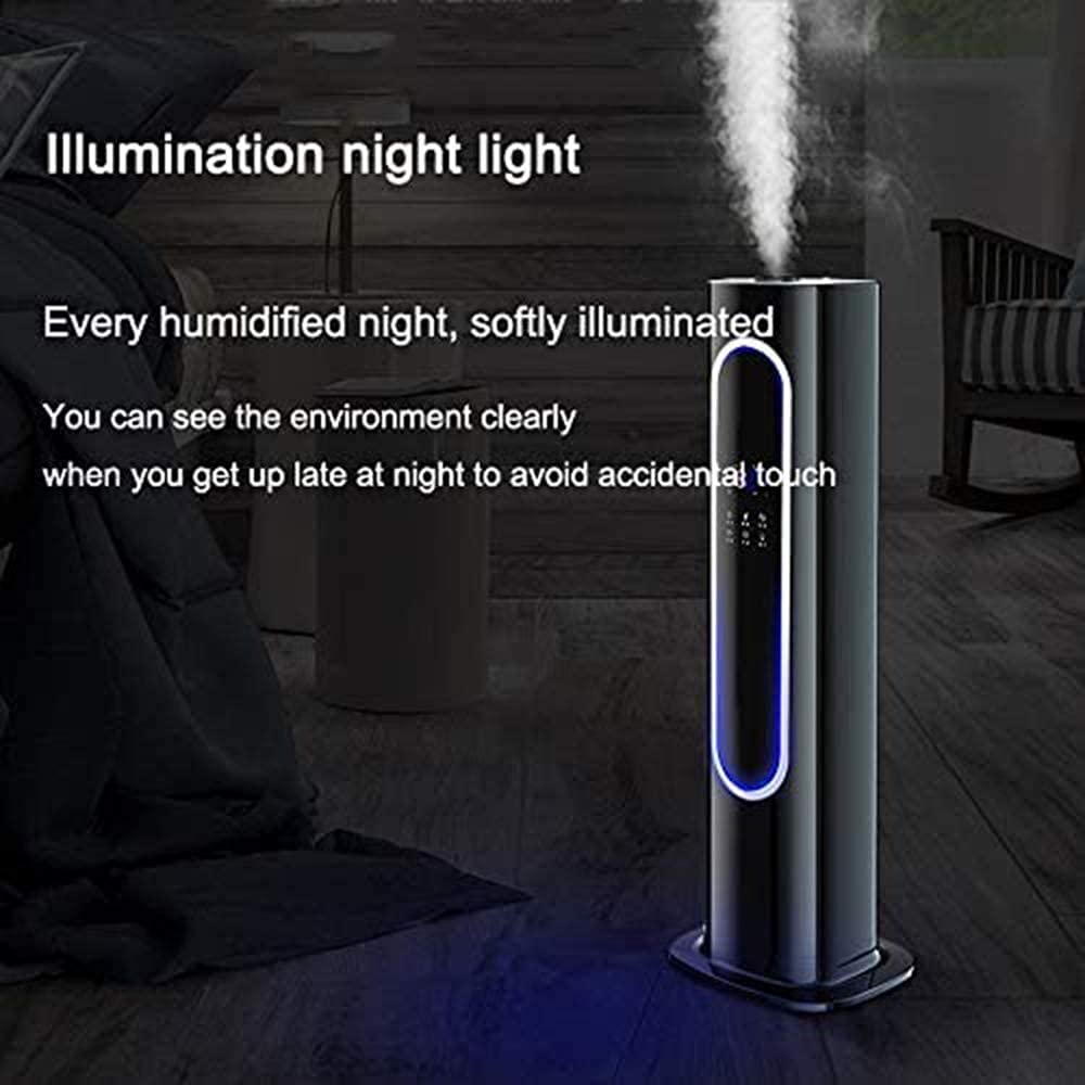 Humidificadores para Dormitorio, Industriales, Comerciales, De Gran Capacidad, De Pie, con Luz De Noche para Bebés, Silenciosos, Apagado Automático, Tamaño, Fáci