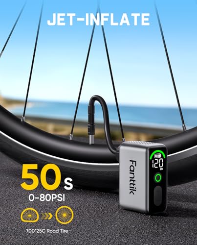Pompe à vélo électrique X10 Ace Tiny mini pompe portable route 120 PSI - 3