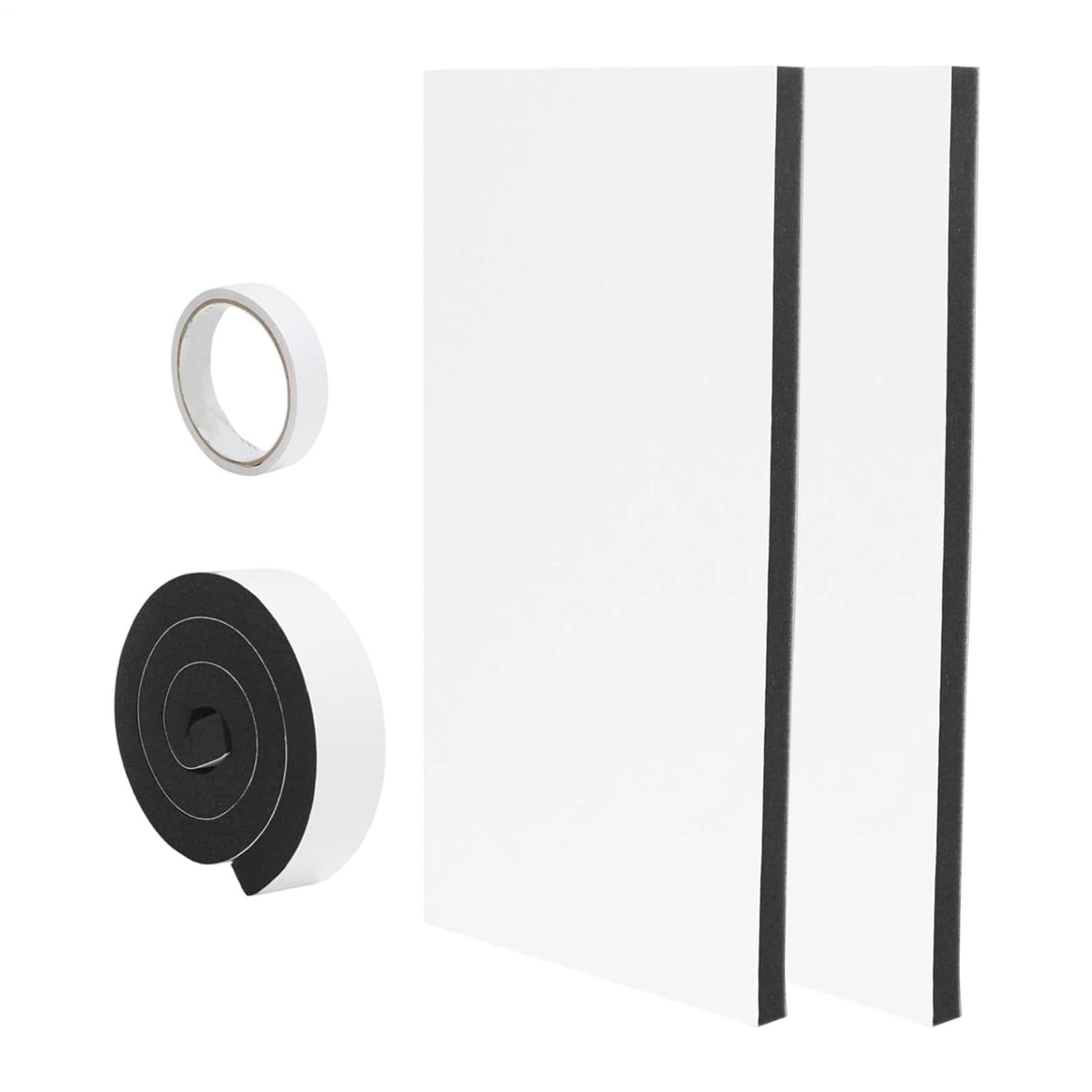 Kit de Sellado para Ventana con Aire Acondicionado,2 Piezas Universales De Alta Densidad | Paneles Laterales Espuma Aislante AC - Oficina, Dormitorio, Hogar, Apartamento, Previene Fugas De Aire