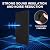 Garvee 4 Pack Acoustic Panels, 48x24x2 in Soundproof Wall Panels Foams, Easy Installation, Noise Reducing Sound Dampening Foam Mat for Bedroom Media Room Studio, Black
