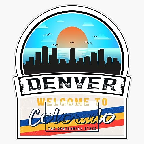 Magnet Denver Welcome To Colorado The Centennial State Colorado State And Cities Series -13 Magnet Vinyl Decal Sticker 5