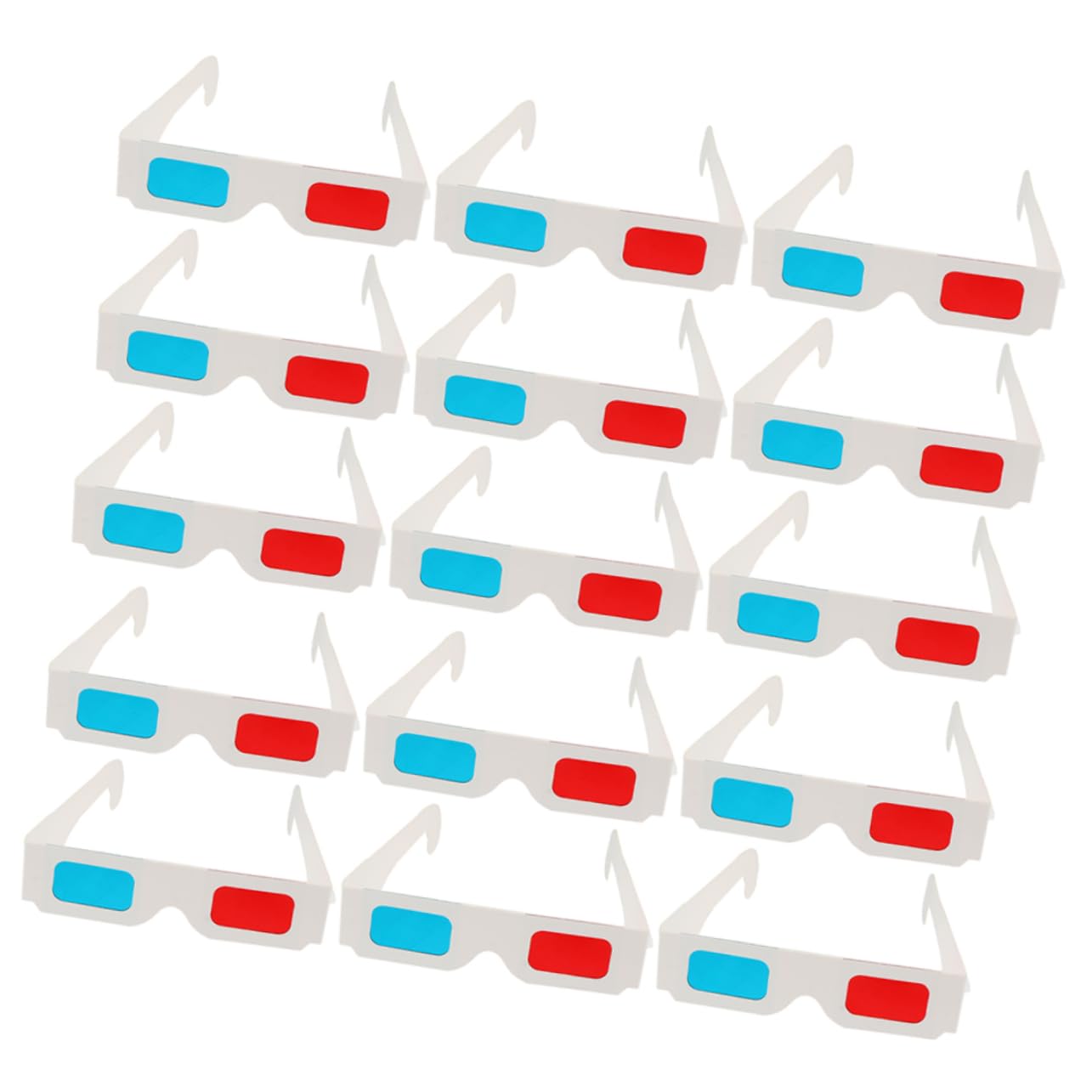 OSALADI 60pcs Anaglyph Glasses for Movies Safe Cardboard Ages for Parties and Family Fun