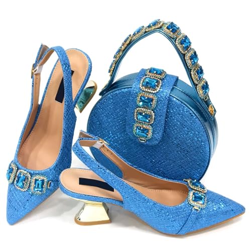Women Nigerian Sandals Shoes And Bag Set Medium Heels Pumps Shoes And Bag To Match Set3