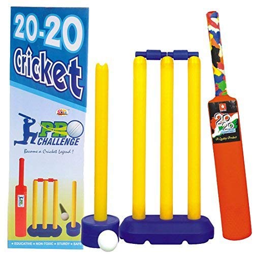 Kush Toys Plastic Bat & Ball Cricket Kit (4 Wickets Kit, 2 Years - 8 Years) - Multicolor (B08FYTYJS7) Amazon Price History, Amazon Price Tracker