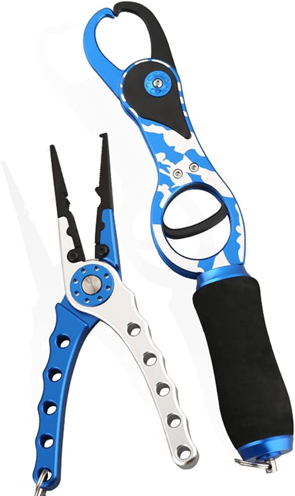 2 Pieces Aluminum Alloy Fish Controller Fishing Tool Set Perfect for Cutting Monofilament and Braid Lines Lightweight