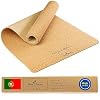 Antislip kurk, yogamat, 200 cm lang, vrij van schadelijke stoffen, duurzaam, milieuvriendelijk, natuurlijk made in Portugal, XXL, 2 meter lang, pilates, yoga, ecologische kurk, sportmat, trainingsmat, ecologische mat