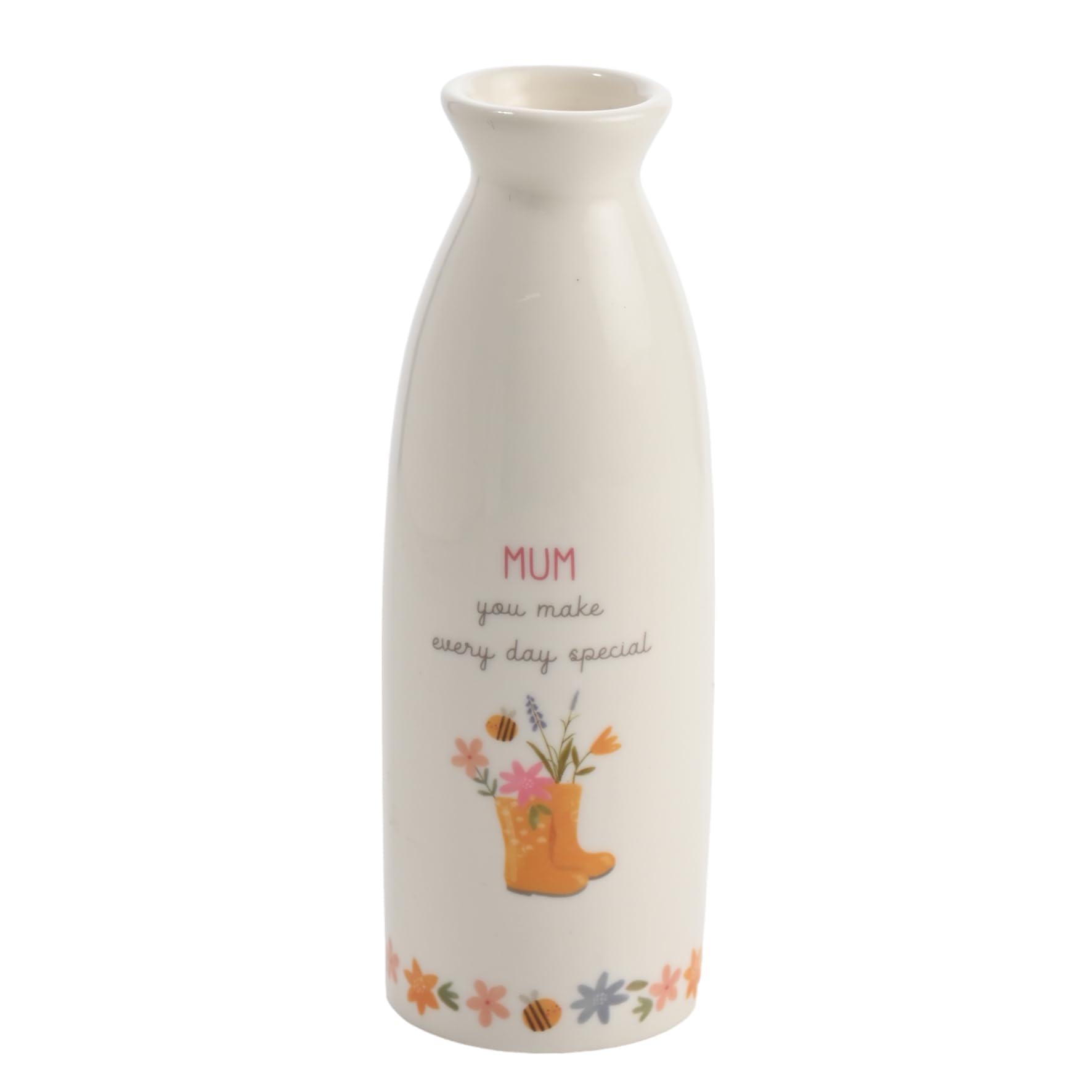 George White Love Life Stem Vase - Mum