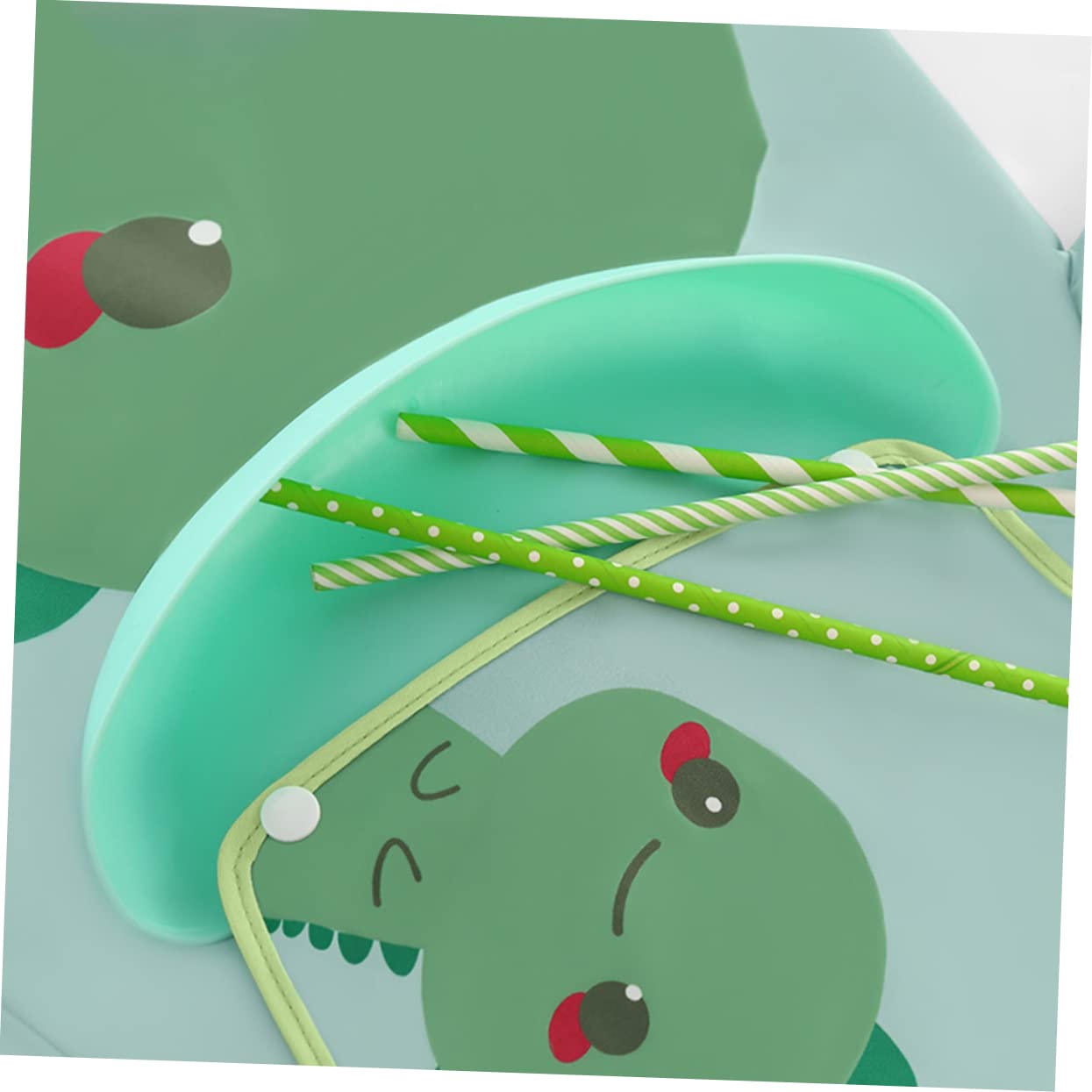 Abaodam 3 Piezas babero productos para bebés delantal de bebé para alimentar bata de arte de manga larga bata infantil para comer bebe comiendo ropa de pintura de bebé Poliéster Green