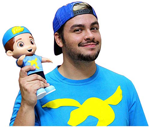 Boneco Luccas Neto Fala 14 Frases Original Lançamento Infantil Divertido Menino Articulado Youtuber