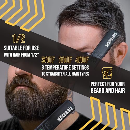 Kuschelbär PRO BAR Beard Straightener For Men | Heated Beard Brush thumb #4