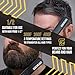 KUSCHELBÄR - Beard Straightener for Men | Heated Beard Brush for All Hair Types | 3 Heat Settings | Long Cord | Hair & Beard Hot Combs for Men | Frizz-Free Sharp Look