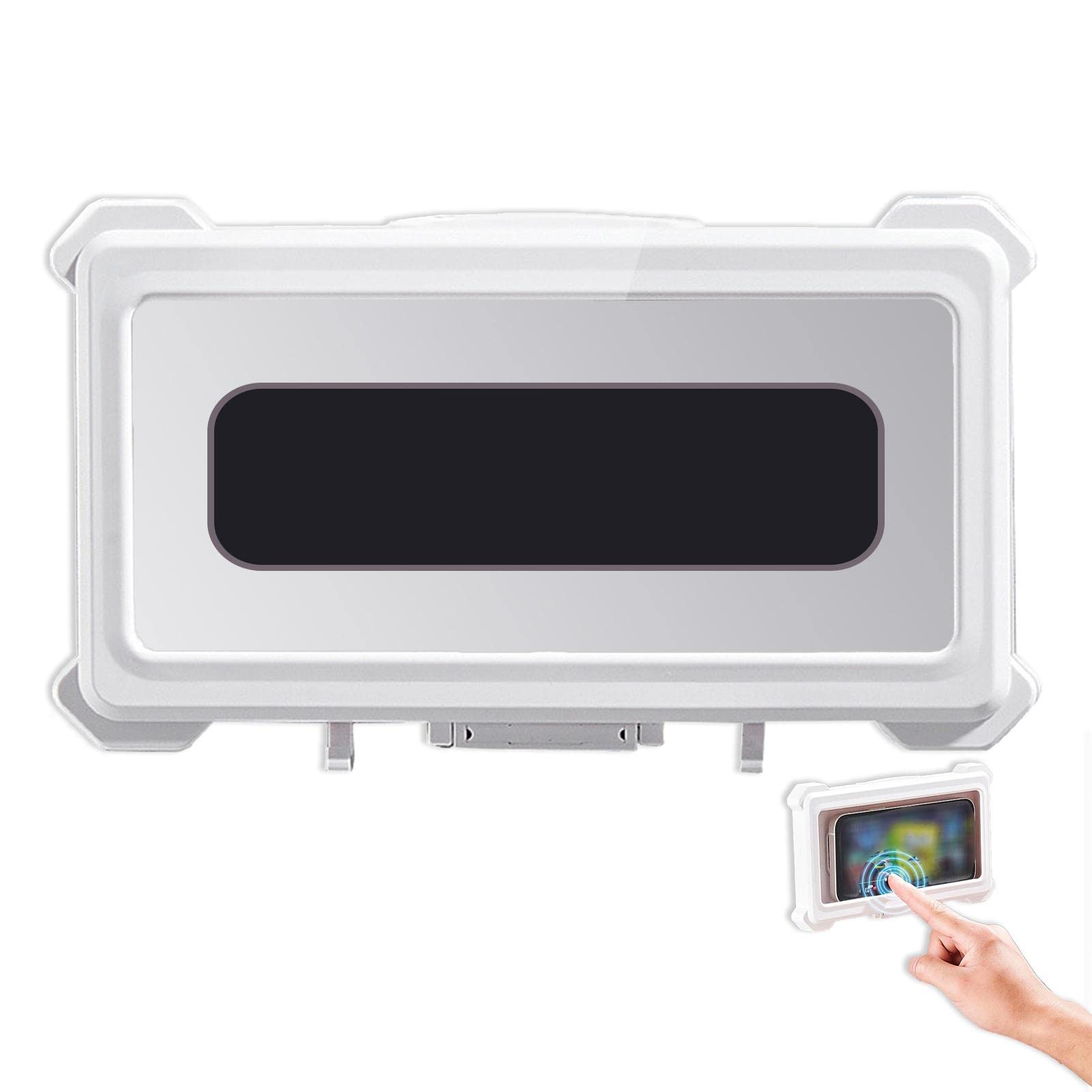 siyueShower Phone Holder - Shower Case for Phone on the Wall | Anti-scratch Anti-fog Wall Case for Phone, Cell Phone Shower Holder Waterproof for Bathtub Kitchen Wall Mirror