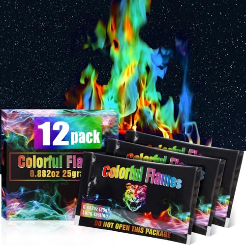 Navona 12Pack Fire Color Changing Packets，Magic Color...