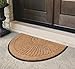 A1HC Natural Coir and Rubber Door Mat, 30”x48”, Thick Durable Doormats for Entrance, Heavy Duty, Low Pile Door Mat, Easy to Clean, Long Lasting Front Entry Doormat