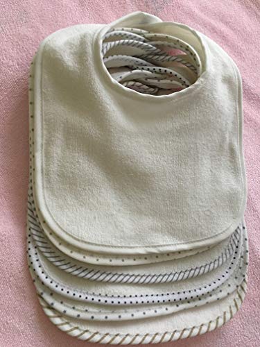 Dubbellaagse slabbetjes voor baby's, katoen, zacht, absorberend, 7 stuks - Image 4