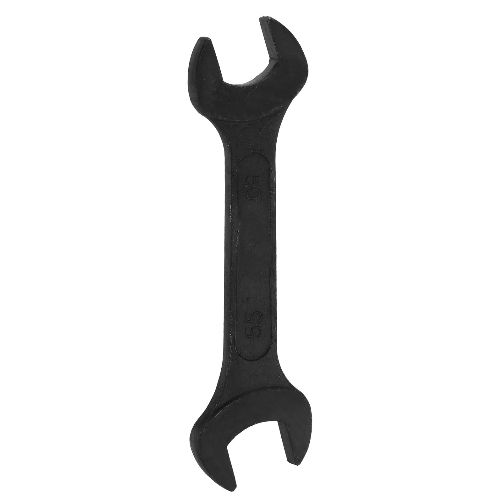 sourcing map Metric Double Open End Wrench 50mm x 55mm Standard Size Carbon Steel Spanner Wrench for Auto Household Maintenance Routine Repairs, Black