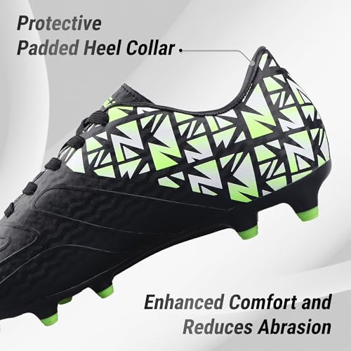 Vizari Pismo Junior Firm Ground Youth Soccer Cleats for Boys & Girls | Perfect Synthetic Boys Football Cleats with TPU Outsole | Water Resistant & Durable Sports Shoes2