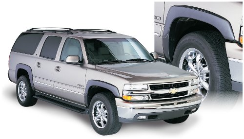 Bushwacker OE Style Factory Front & Rear Fender Flares | 4-Piece Set, Black, Smooth Finish | 40908-02 | Fits 2000-2006 Chevrolet Suburban; 2003-2006 GMC Yukon XL 1500/2500
