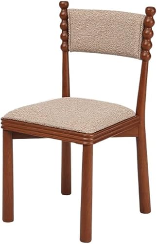 sillas de comedor Moderno minimalista respaldo de madera silla de comedor hogar ocio y oficina cojín de tela floral cocina moderna