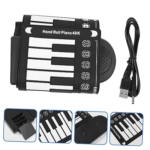 SECFOU 1 Jeu De 49 Touches Clavier De Musique De Piano Claviers De Piano Pour Enfants Piano Pour Enfants Piano Roulé À La Main Clavier De Piano Pliable Pianos Piano Pliant Pour Enfants - Les Beatles, Paul McCartney, John Lennon, RIngo Starr, George Harrison SECFOU 1 Jeu De 49 Touches Clavier De Musique De Piano Claviers De Piano Pour Enfants Piano Pour Enfants Piano Roulé À La Main Clavier De Piano Pliable Pianos Piano Pliant Pour Enfants – Image 4