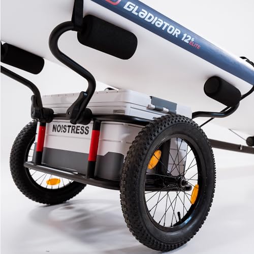 3S-Move 3s-Sup Fahrrad-Anhänger SUP | Multifunktionaler 2in1 Transporter für Wassersportgeräte | 4 Aufbau-Varianten | Schwarz | Ideales Zubehör für SUP, Windsurf Boards und Kajaks