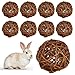 ZYEKIU 9 St&uuml;ck Kaub&auml;lle, Kaninchen Spielzeug Nat&uuml;rlich, Kauen Kleintierspielzeug, Kaninchen Zubeh&ouml;r Interessant, f&uuml;r Kaninchen, Meerschweinchen, Chinchillas, Hamster, M&auml;use, Papageien (5cm)