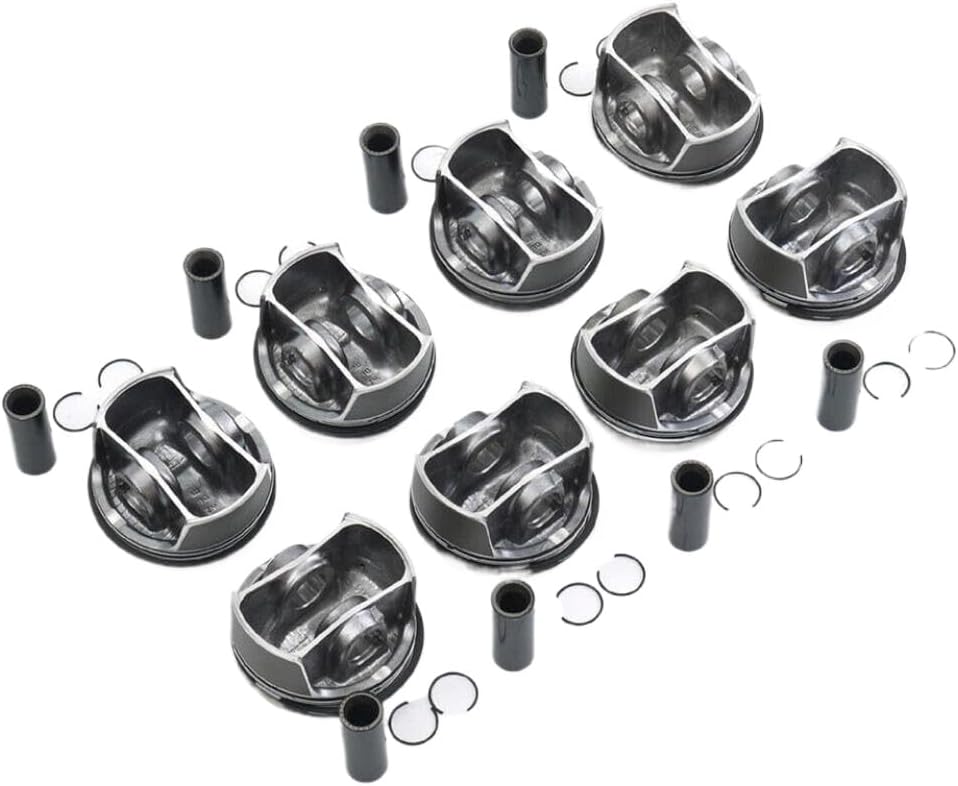 8Pcs Engine Pistons Kit With Rings Pins 23mm STD 94810304664 94810304659 94810304667 Compatible With 9PA 92A M48 4.8T