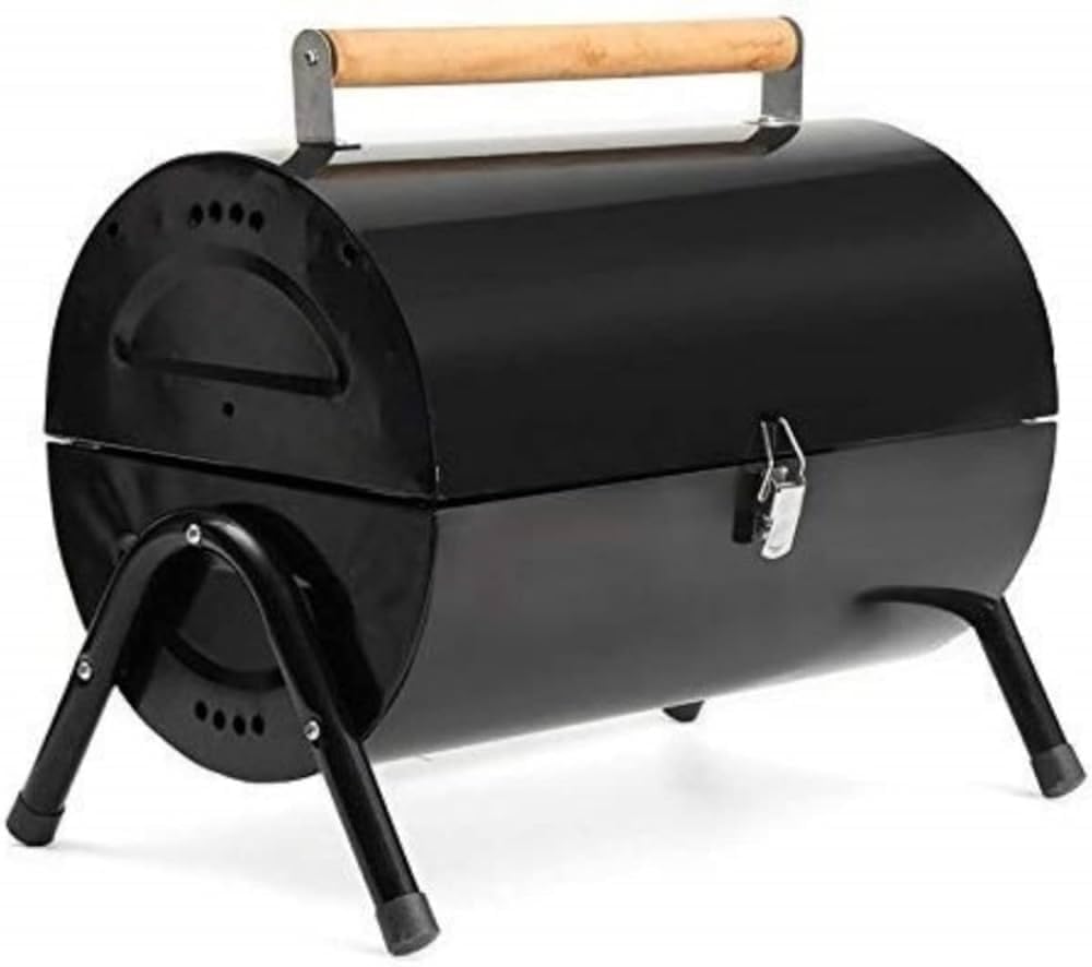 Barrel Charcoal Barbeque Grill Set for home BBQ with 10 Skewers 2 Grill (B08F4TRBPT) Amazon Price History, Amazon Price Tracker