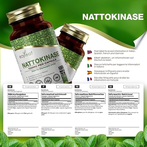 Nattokinase Ezyleaf Nutrition 100mg 2000FU