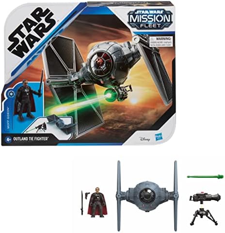 STAR WARS Mission Fleet Stellar Class Moff Gideon Outland TIE Fighter Imperial Assault 2.5-Inch-Scale Figure and Vehicle, Kids Ages 4 and Up,F1137