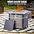 ONUUNPY Propane Fire Pit Table 28inch - 50,000 BTU Outdoor Gas Fire Pit with Lid & Glass Rocks - Perfect for Patio, Deck, Backyard?CSA Certified Fire Table ?OceanVein Tabletop?