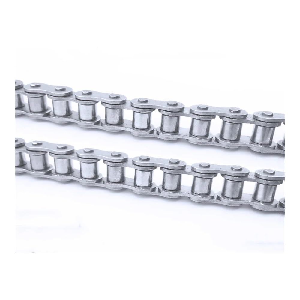 1 Uds. Cadena de transmisión de Rodillos de Paso Corto de Acero Inoxidable Industrial de 1,5 M 04C 05B 06B 08B 10A 12A 16A(08B-1)