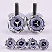 D&R® 4 Pcs Separate Chrome LICENSE PLATE FRAME Bolt Screws For Mercedes Benz Series (Type2)