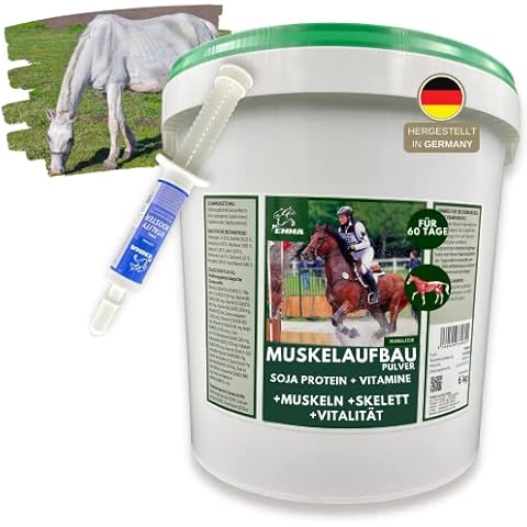 Pferd Aufbaufutter + Amino Booster 6Kg 30ml Muskelaufbau Pulver Cover