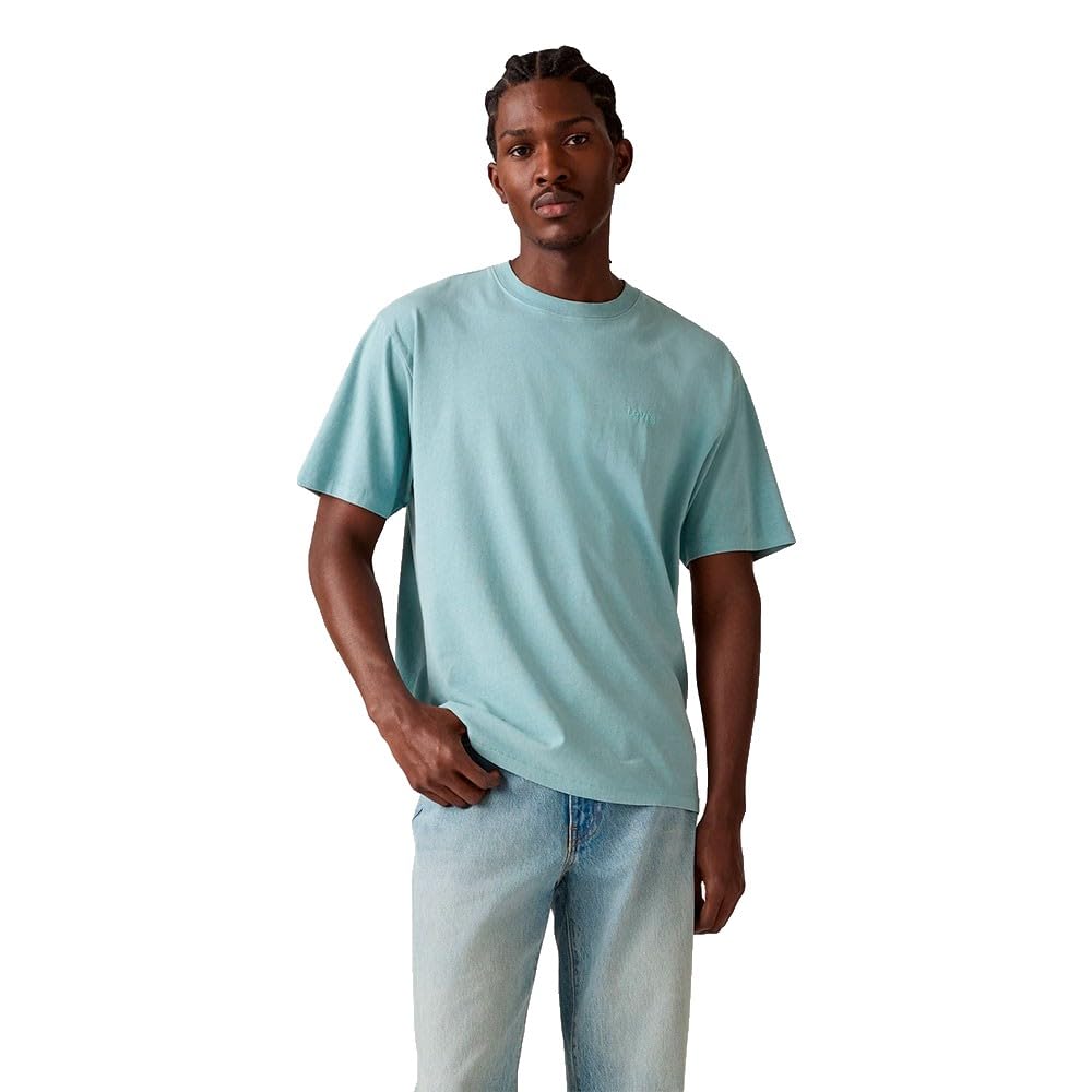 Levi's Men's Gart Dye Stone Bl Red Tab Vintage Tee T-Shirt, Xl