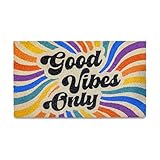 Good Vibes Only Door Mat 30x17 Inch, Good Vibes Welcome Mat, Good Vibes Mat, Good Vibes Doormat, Good Vibes Only Mat, Good Vibes Only Doormat, Funny Door Mat Outdoor Entrance, Door Mat Funny