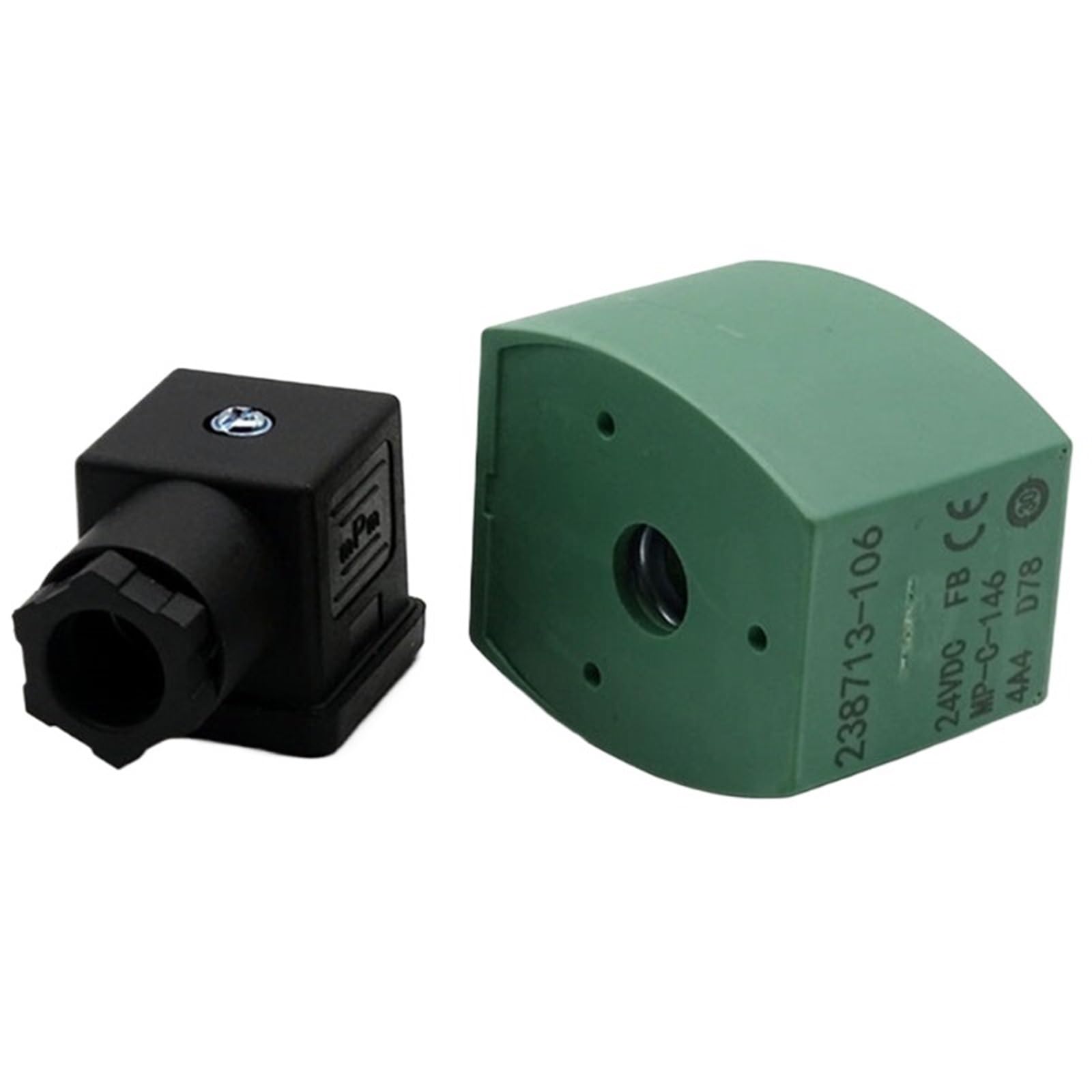 Yjcebgped D11mm 238313 1Pcs 238313-903 Solenoid Valve Coil Control Valve Ac220v/Dc24v 238313-903 Inner Hole 11Mm Hole Length 35Mm/238713-106 Id 14Mm(D11mm 238313)