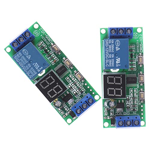 Módulo relé temporizador de 24V interruptor delay digital con funciones de bucle infinito DC 3