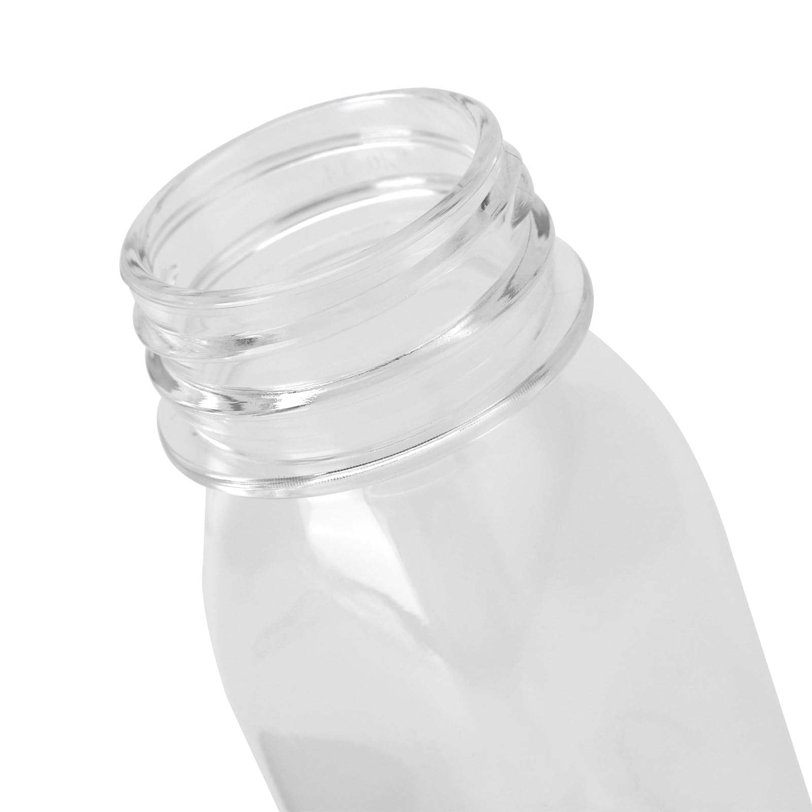 Lot de 40 petites bouteilles en plastique de 120 ml avec couvercles pour lait, eau, jus et boissons