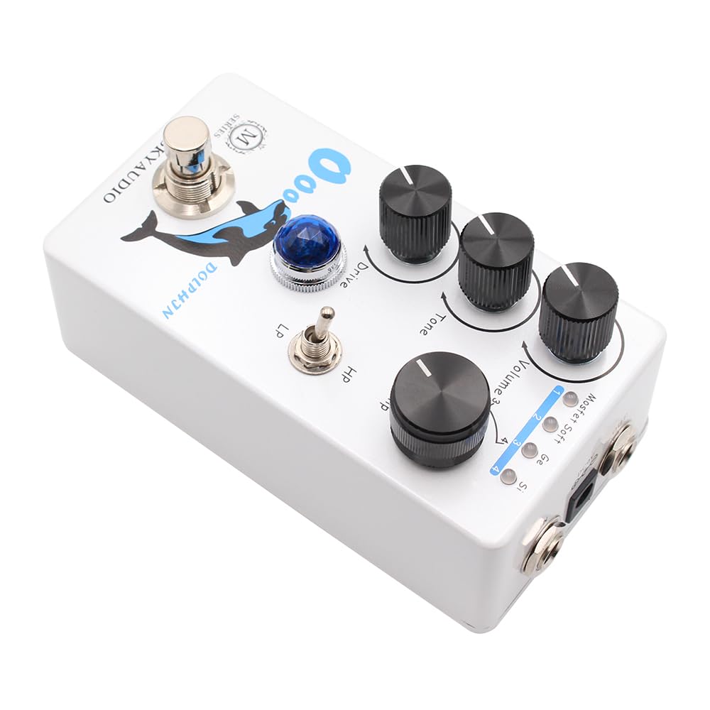 DOLPHIN Distortion/Overdrive efektów gitarowych True Bypass przełączanie