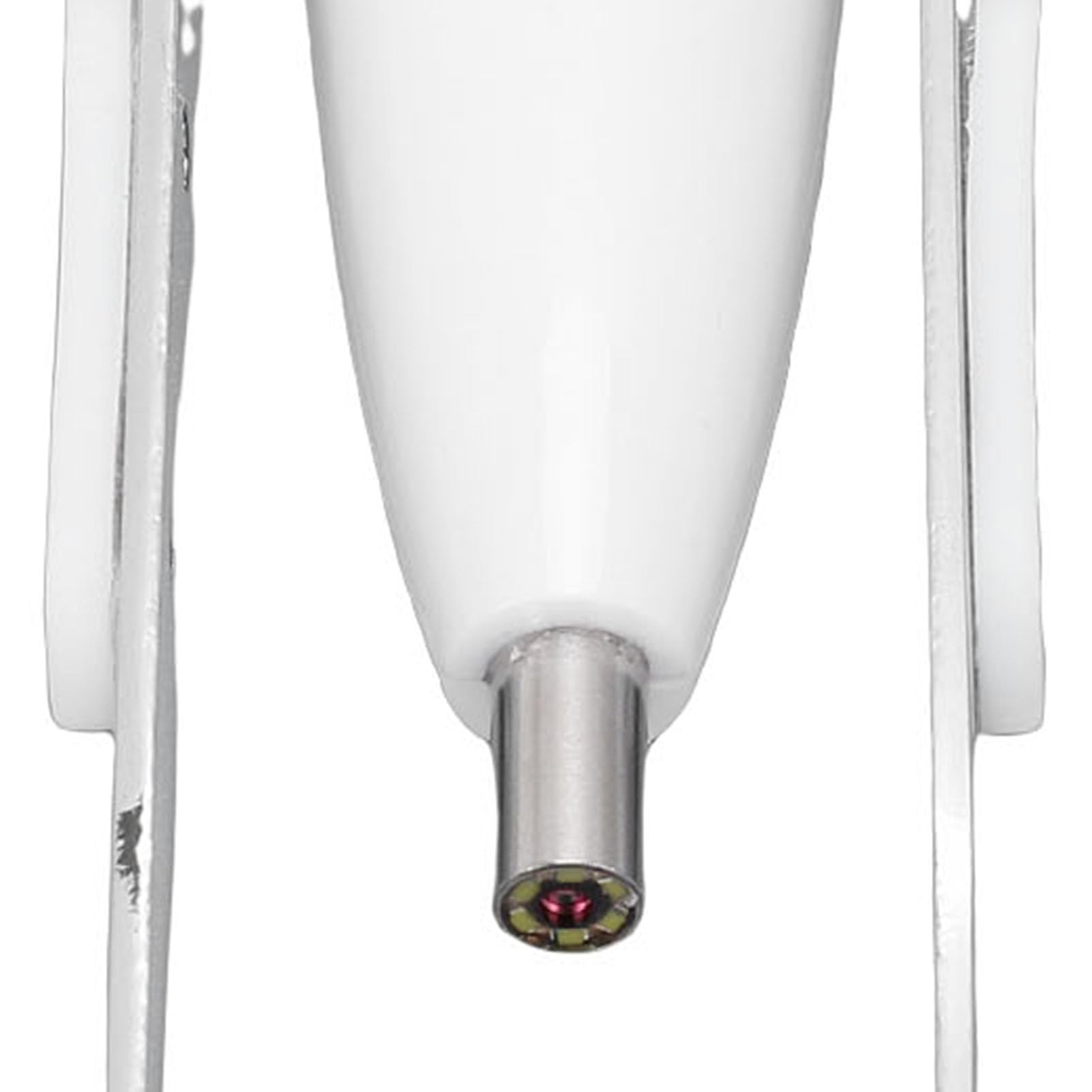 Denash Pinzette Inclinate per Fotocamera a LED, Pinzette per Sopracciglia con Luce e Ingrandimento 10X, Illuminate per Depilazione con Fotocamera per una Toelettatura Precisa (WHITE)