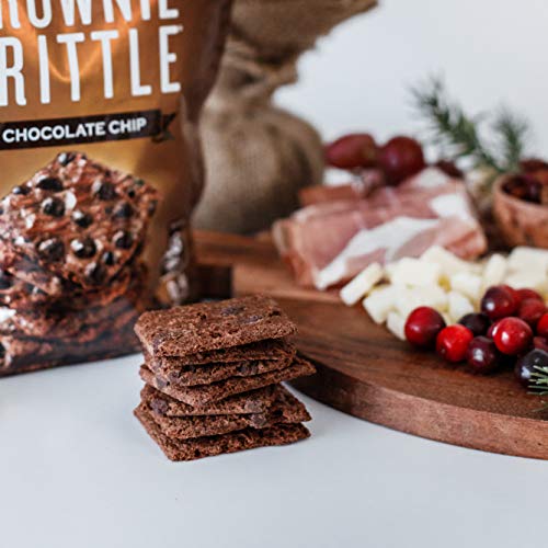 Sheila G's Brownie Brittle Low Calorie, Sweets & Treats Dessert, Healthy Chocolate, Thin Sweet Crispy Snack - Rich Brownie Taste With A Cookie Crunch - Original Chocolate Chip, 5 Oz., Pack Of 6 #TOP6
