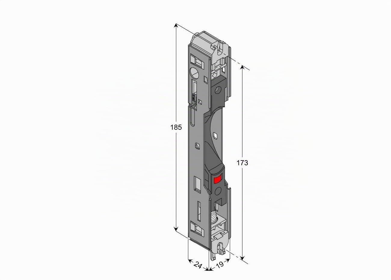 Serrure pour coulissant Technal modèle KG025