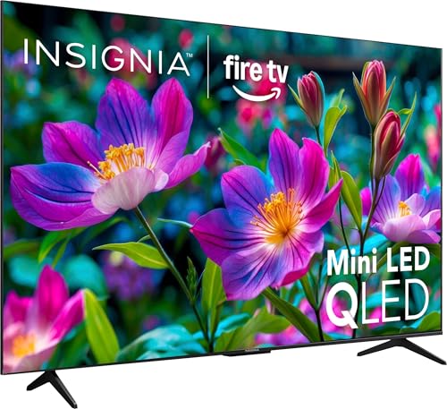 Image of Insignia 55 inch Class F70 Series 4K UHD HDR QLED Mini-LED Smart Fire TV, Voice Remote with Alexa, Stream Live TV Without Cable
