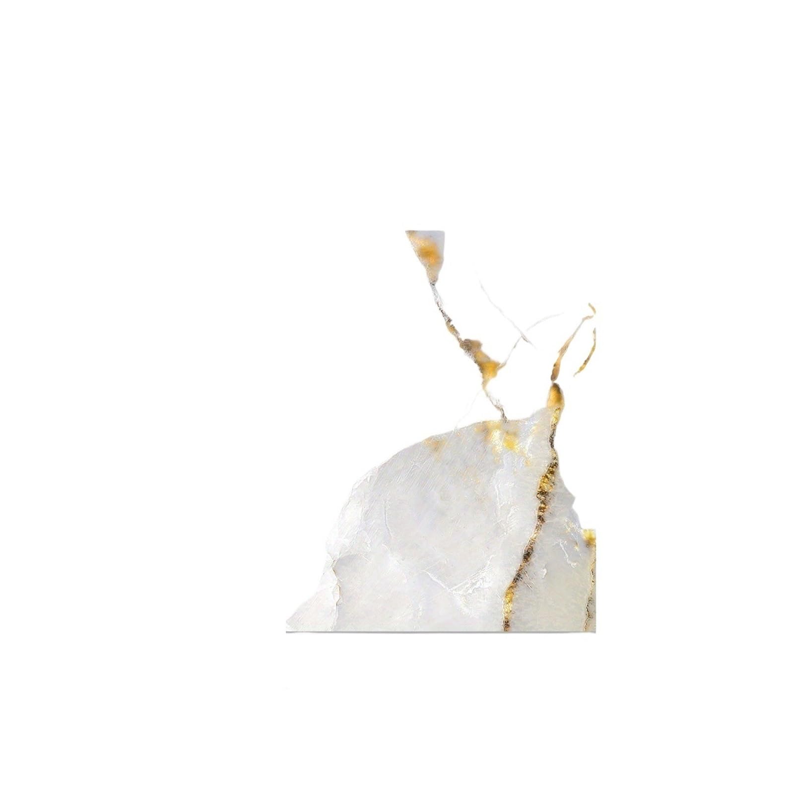 Stick On Tiles 12PCS White Marble Gold Cracked Pattern Thickened Crystal Tile Stickers Moisture Resistant Waterproof Scratch Resistant Self-Adh(SJ-ADLS(12P15) 001-CC)