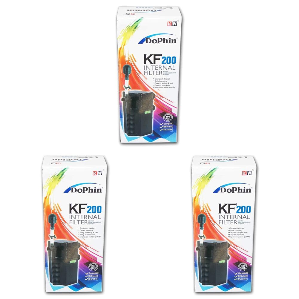Dophin KF-200 Akvaryum İçin İç Filtre, 200 L/H (3 paketi)