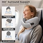 Neck Pillow for Traveling, Travel Pillows for Airplanes 2025 New 100% Pure Memory Foam, Neck Pillow Airplane with 360º Ergonomic Design, Travel Neck Pillows for Airplanes, Office and Car - Image 3
